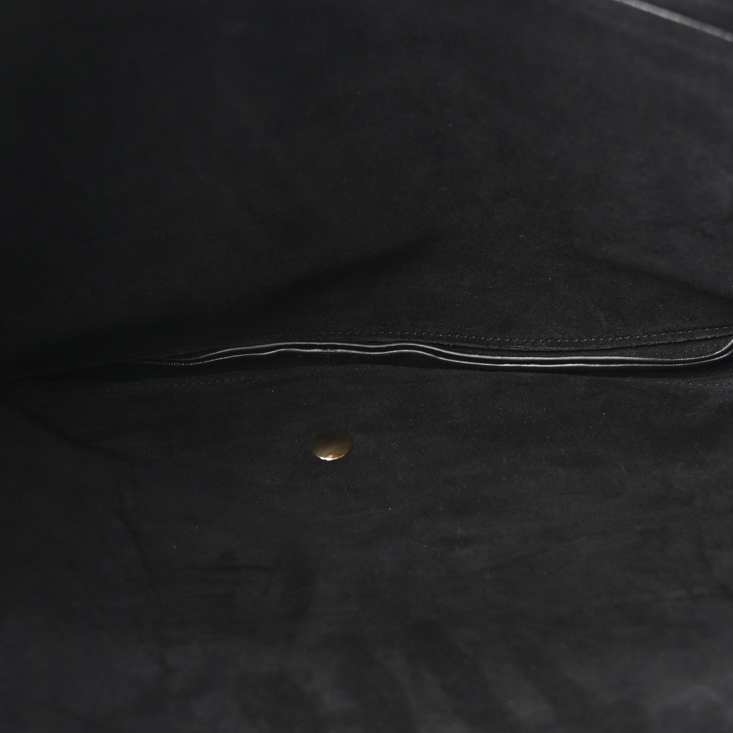Shiny Lambskin Soft Triomphe Half Moon Bag Black