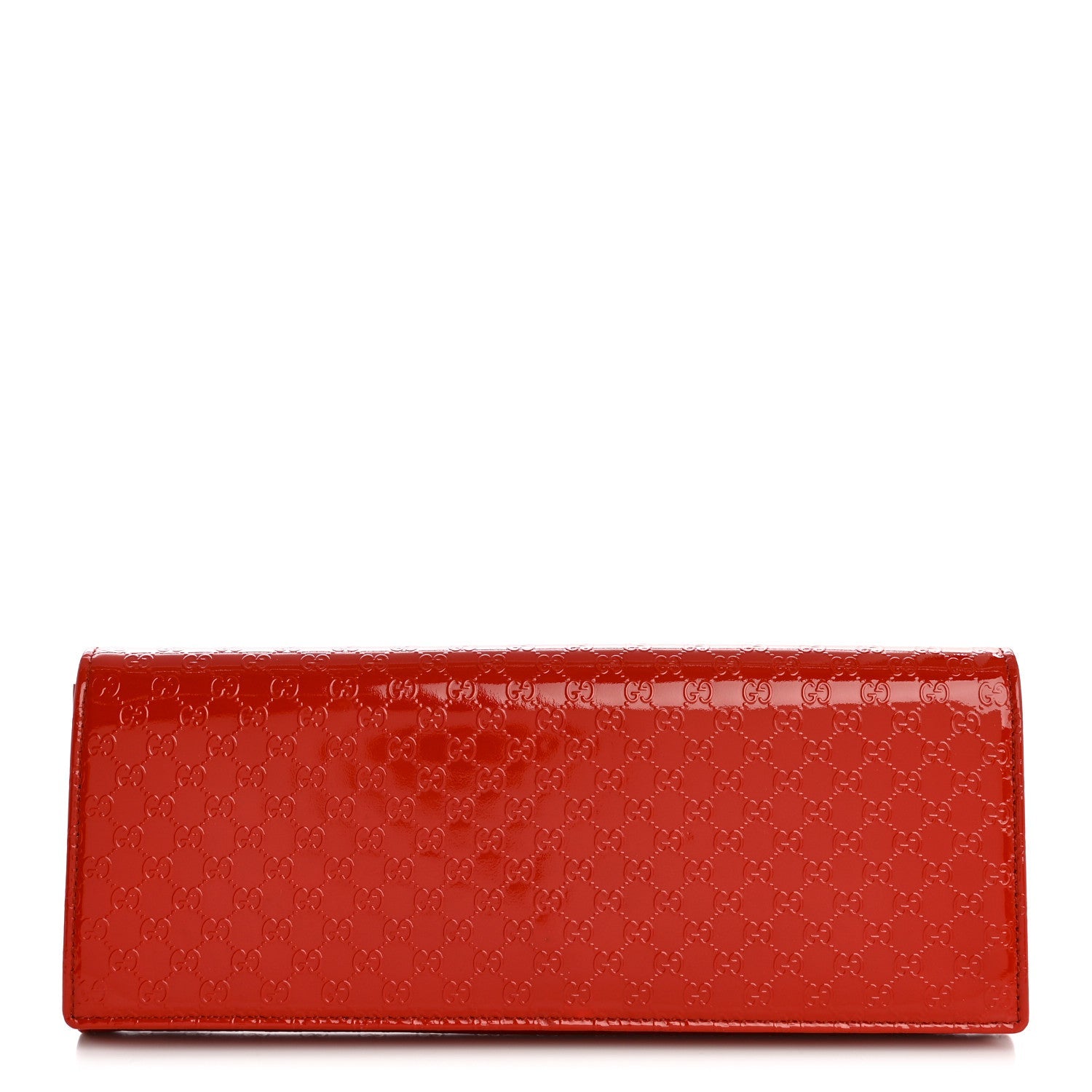 Patent Microguccissima Small Broadway Clutch Red