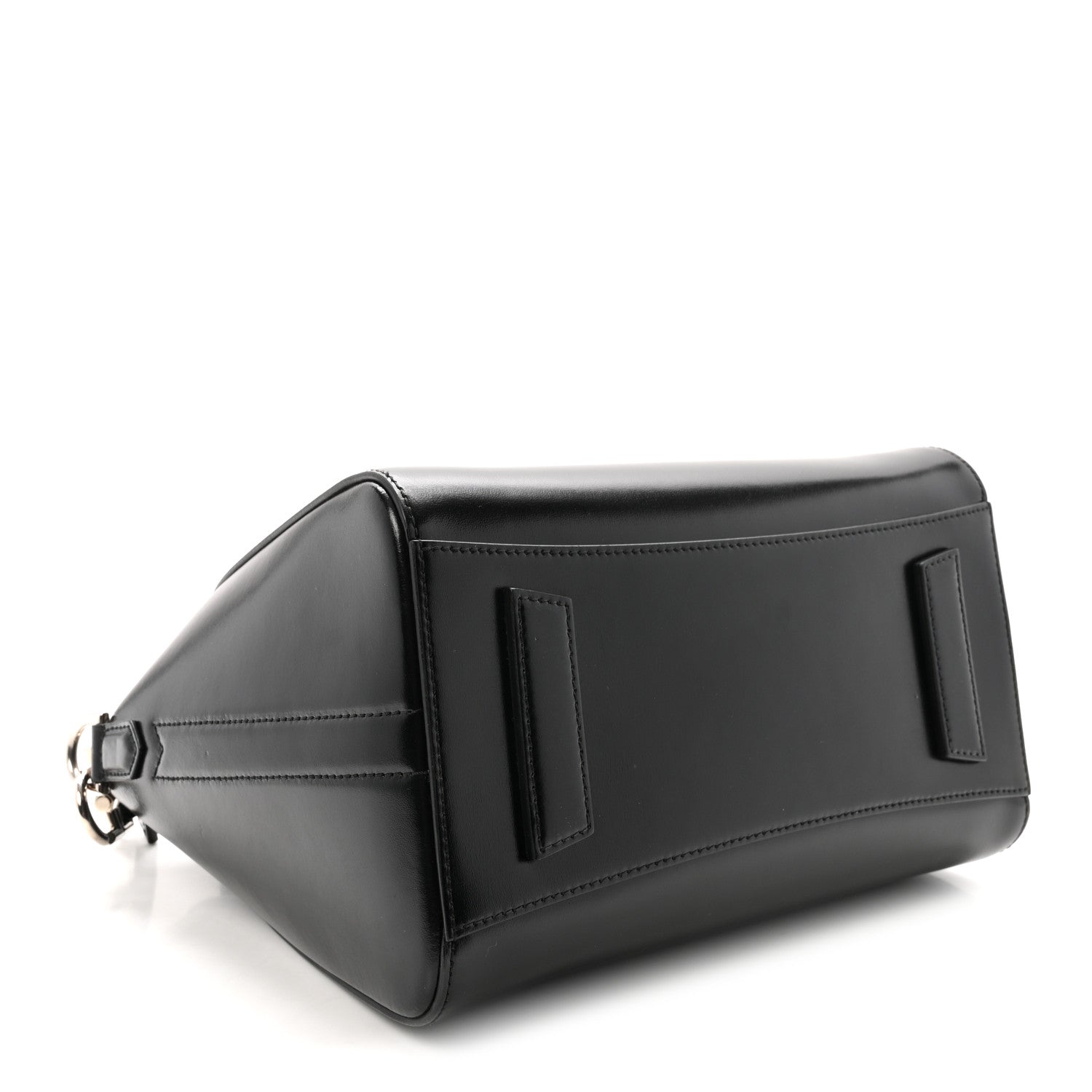 Shiny Lord Calfskin Small Antigona Black