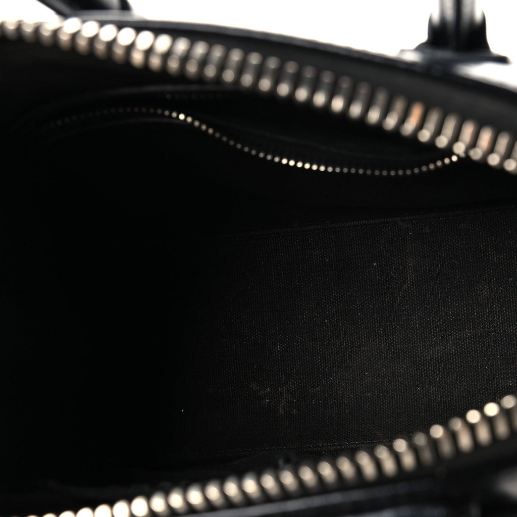 Shiny Lord Calfskin Mini Antigona Black