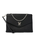 Soft Calfskin My Lockme Chain Pochette Black