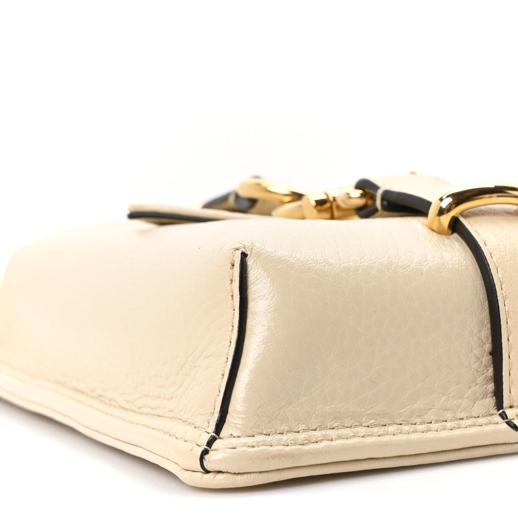 Calfskin Mini Cape Crossbody Sweet Beige