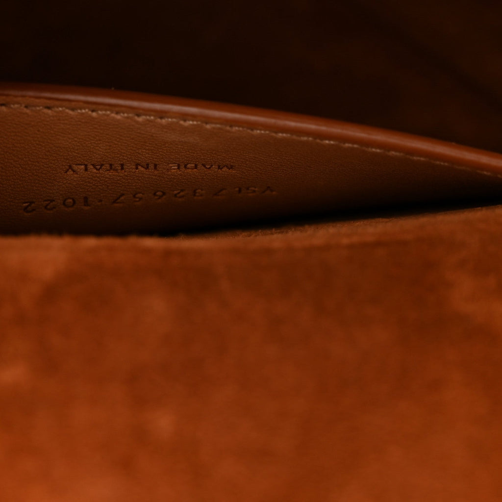 Calfskin Monogram Take Away Box Dusty Vintage Brown Gold
