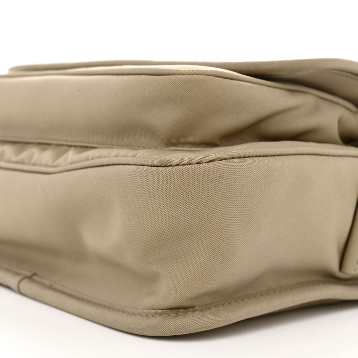 Econyl Nylon Small Niki Messenger Gray Hay