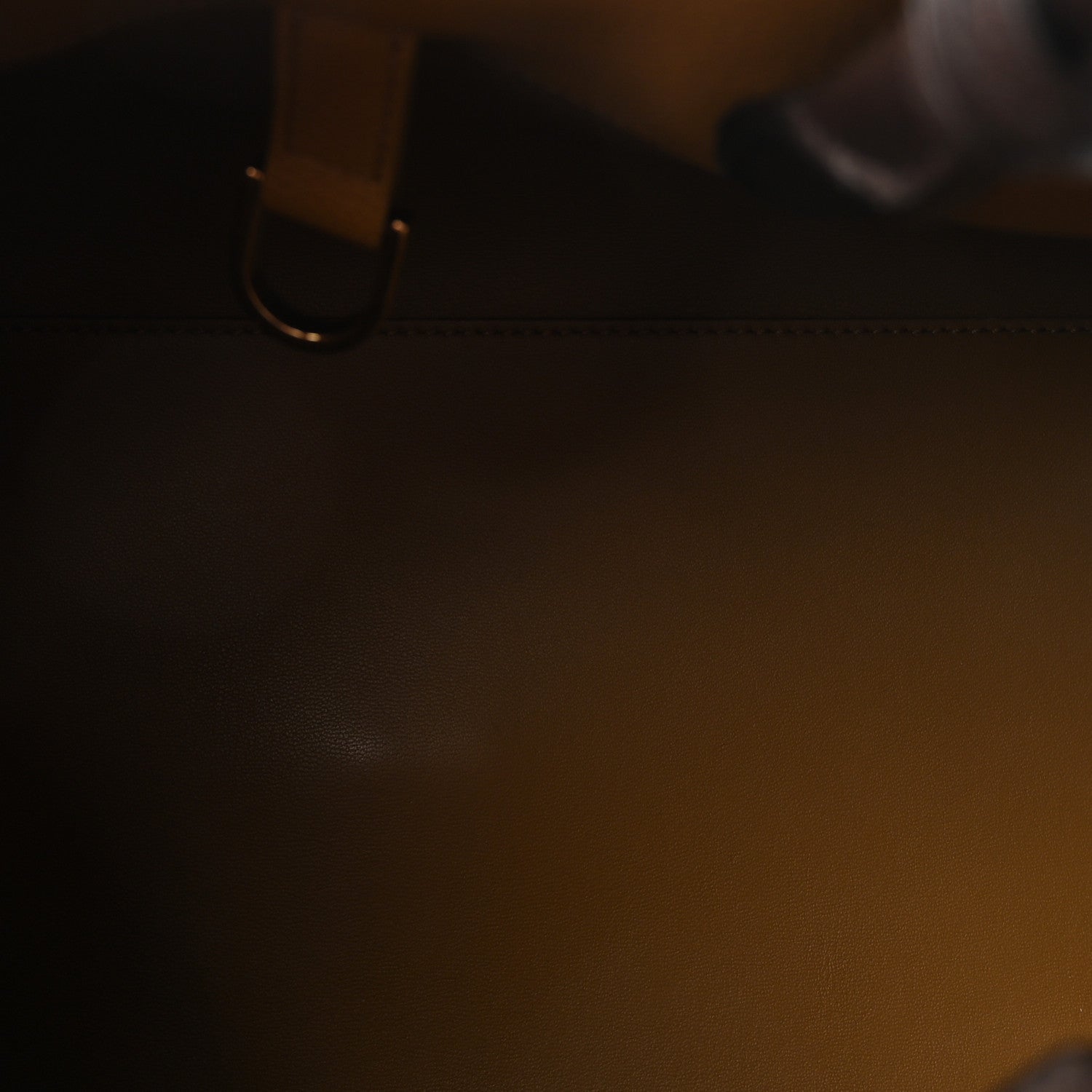Calfskin Small Hug Bag Testa Di Moro Burnt Ocra