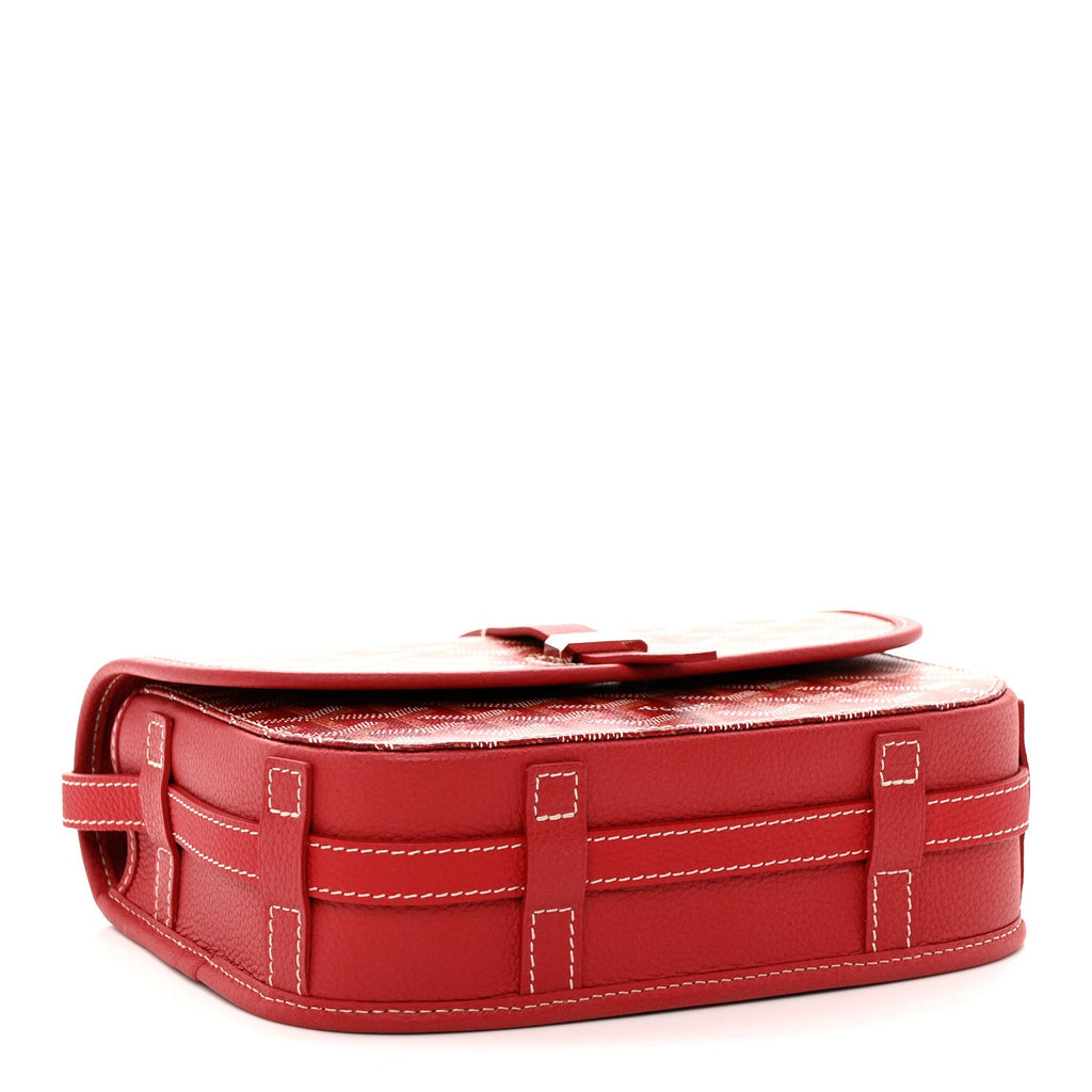 Goyardine Belvedere II PM Messenger Bag Red