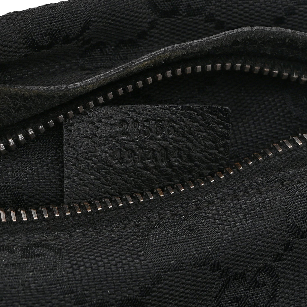 GG Monogram Double Pocket Belt Bag Black