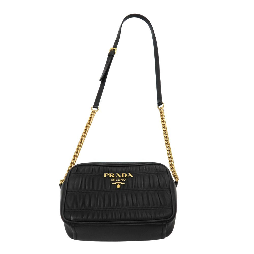 Prada 1BH112 Nylon Leather Shoulder Bag