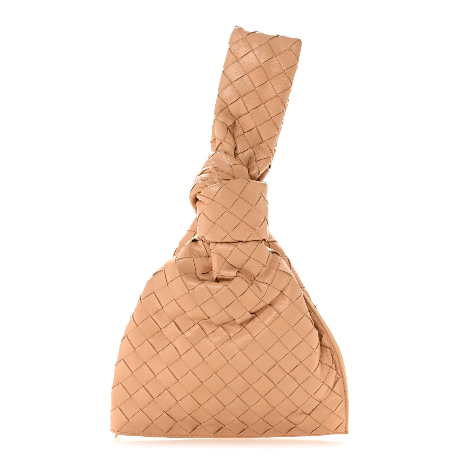 Nappa Intrecciato Mini BV Twist Almond