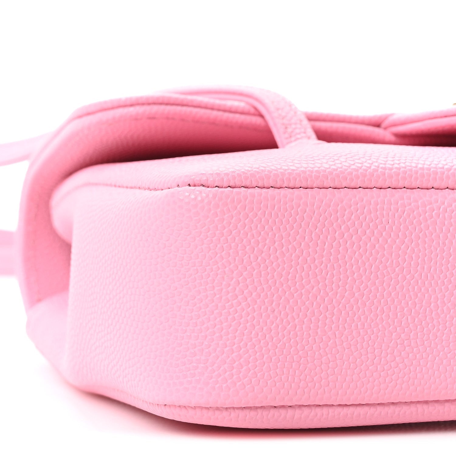 Shiny Caviar Mini Preppy Coco Shoulder Bag Rose