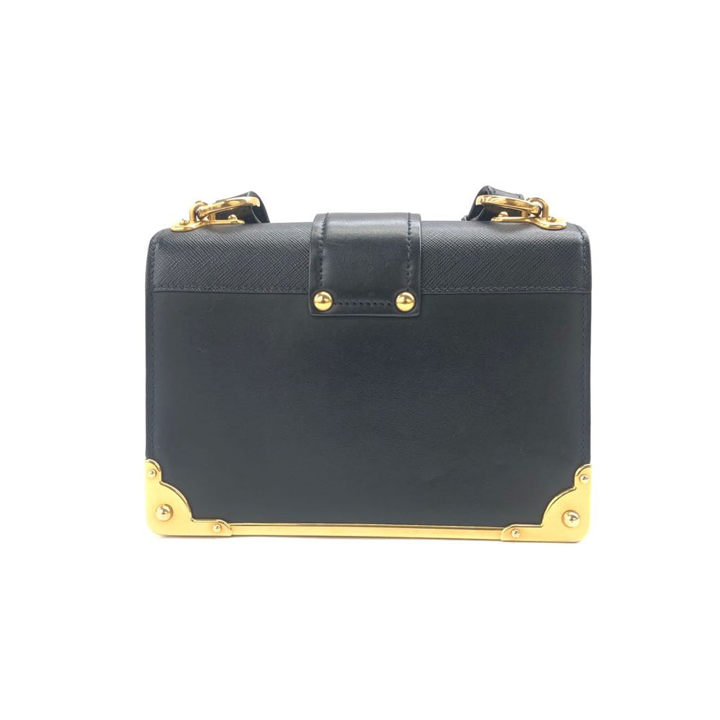 Prada Cahier Leather Shoulder Bag