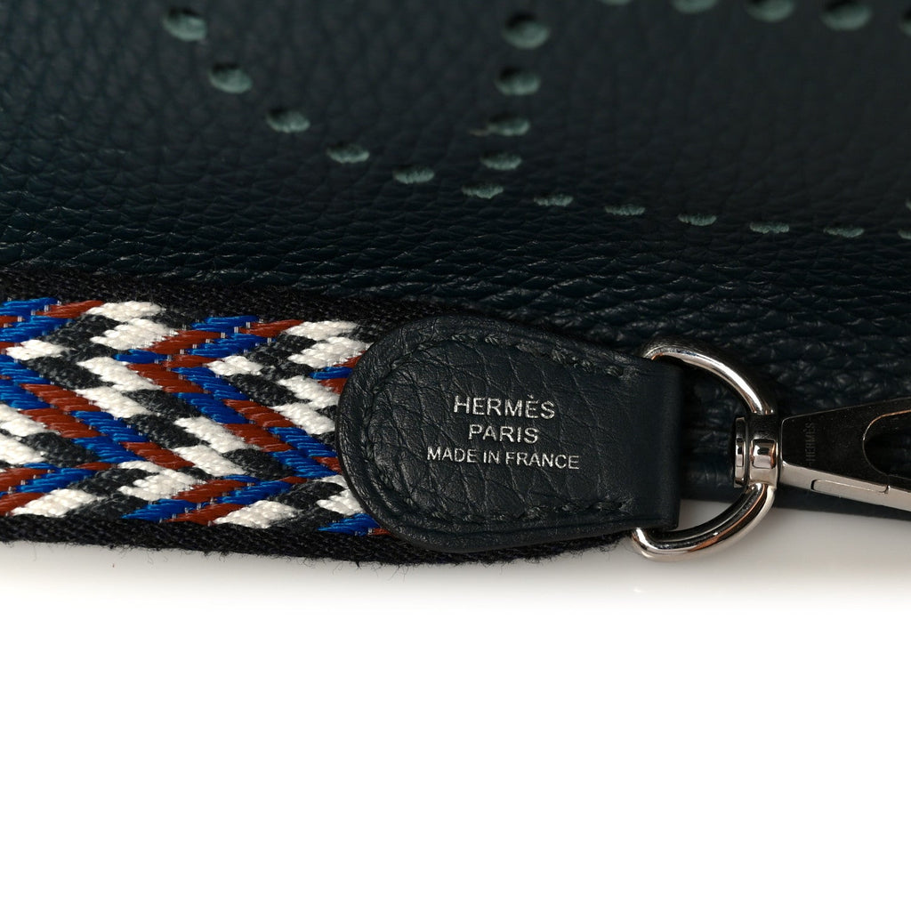 Taurillon Clemence Zigzag Evelyne TPM Vert Cypress Black Deep Bleu