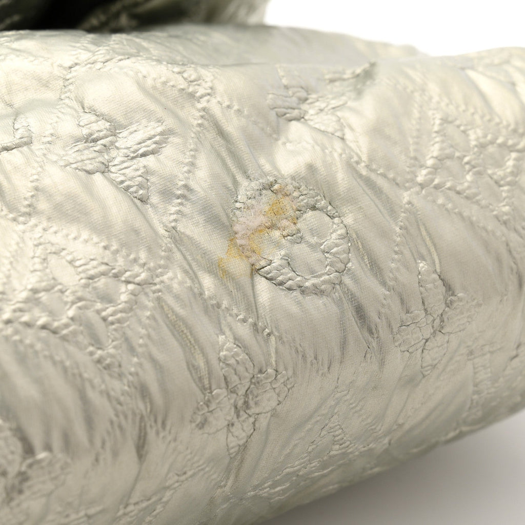 Jacquard Quilted Monogram Altair Clutch Argent