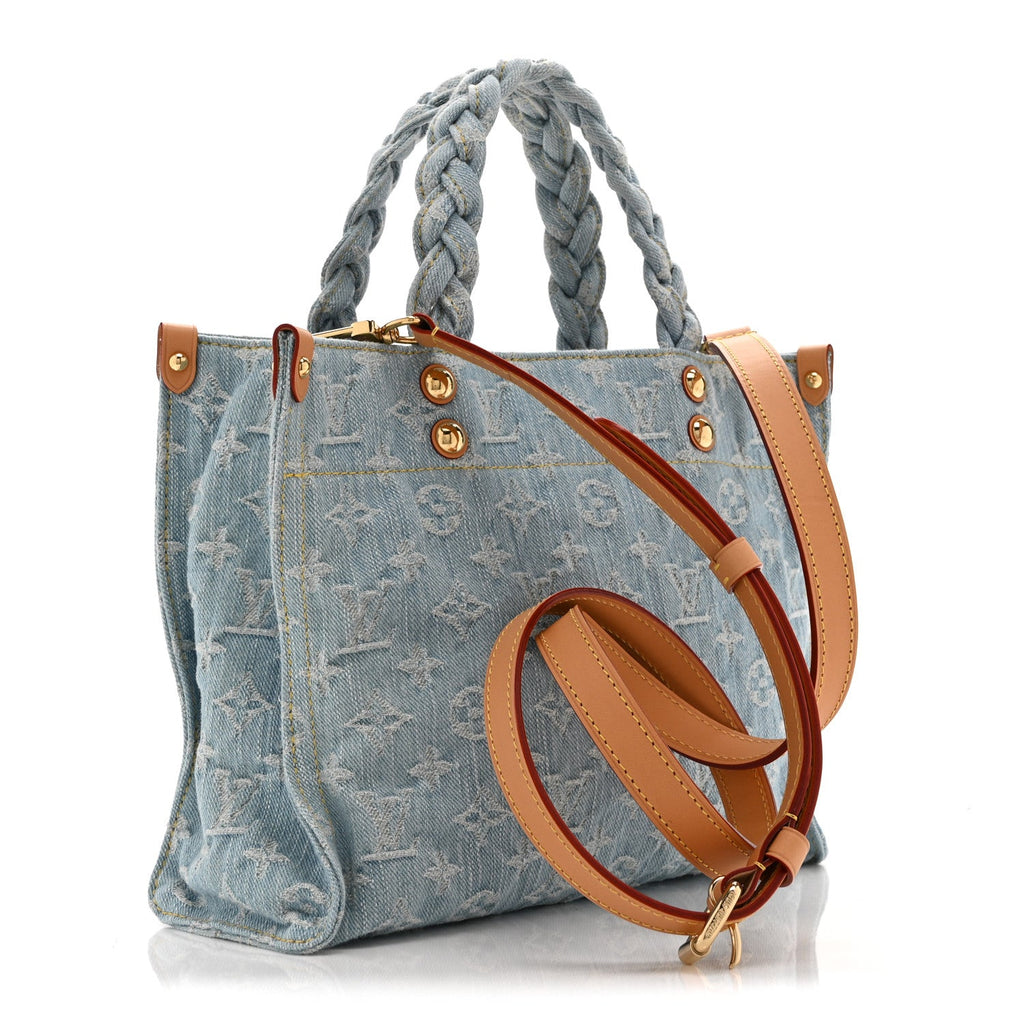 Monogram Washed Denim Let Go PM Sky Blue