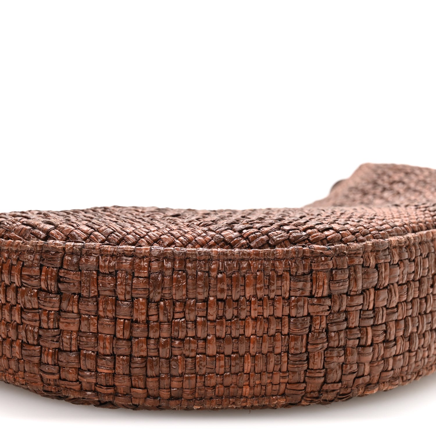 Braided Raffia Other Shape With Chain Brown