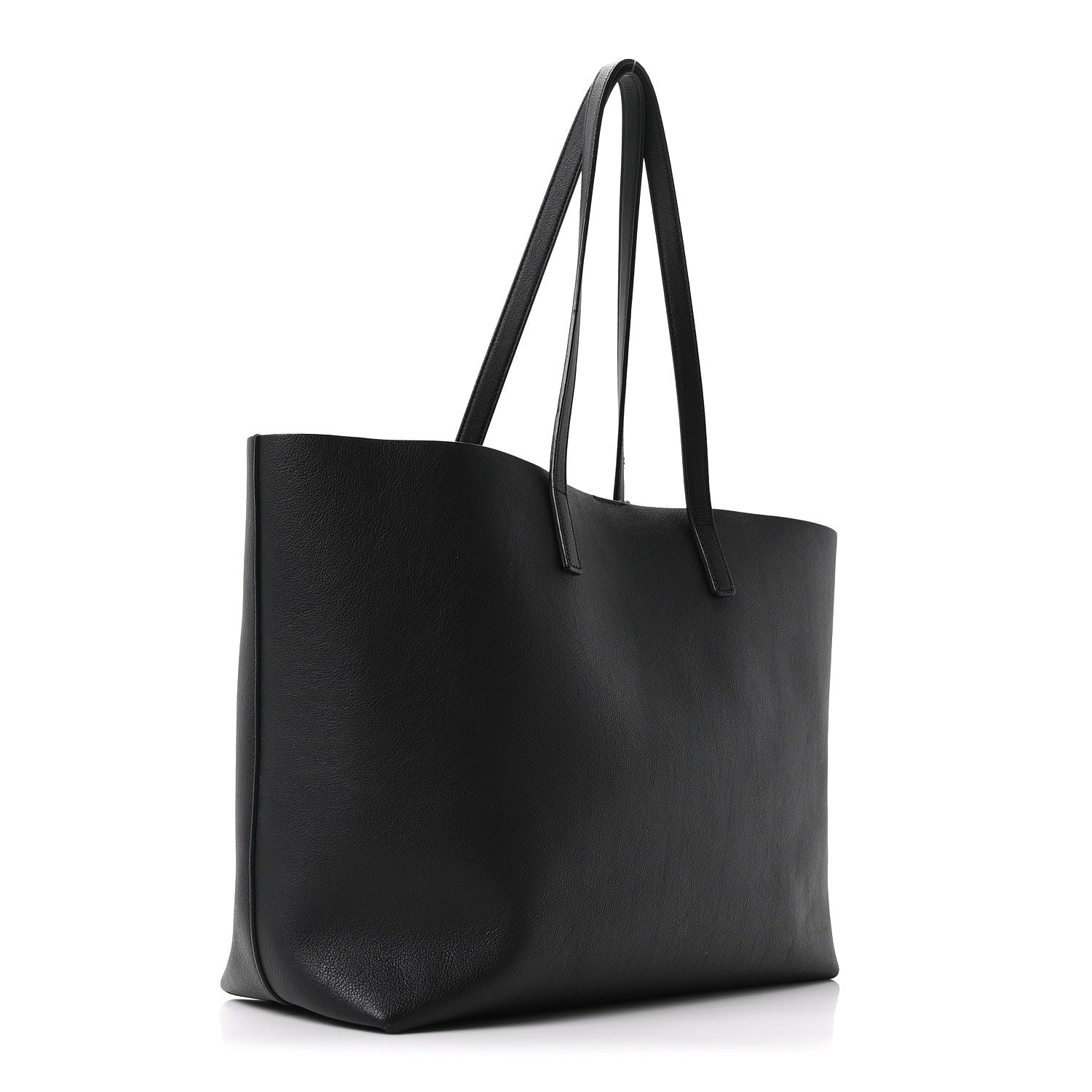 Calfskin Large Shopping Tote Black