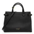 Derby Calfskin Medium Banner Tote Black