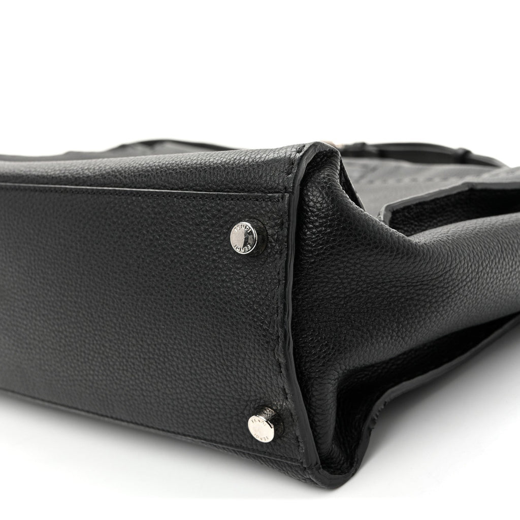 Cuoio Romano Selleria Metal Stitch Large Mens Peekaboo Iconic Essential Satchel Black