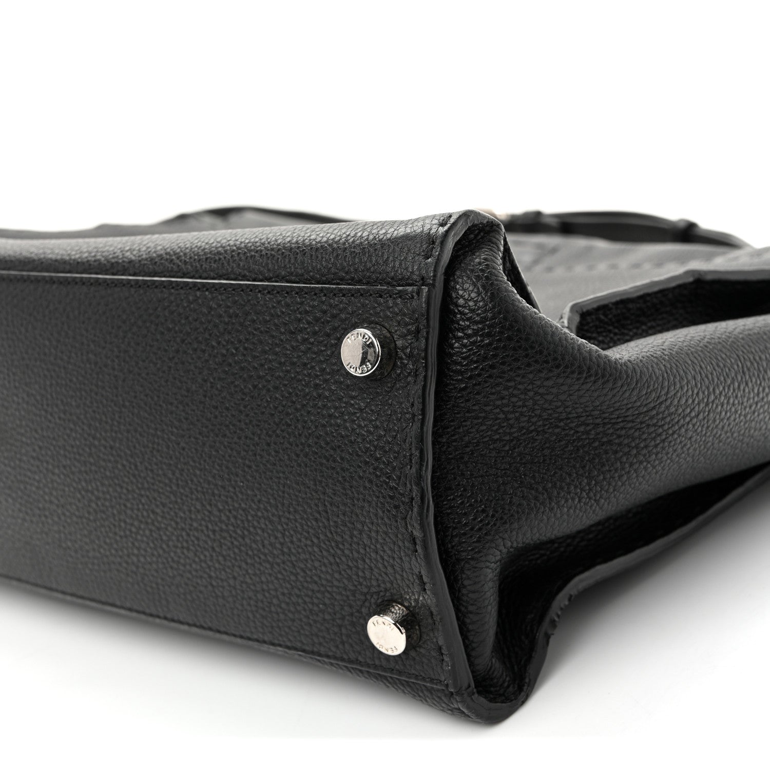 Cuoio Romano Selleria Metal Stitch Large Mens Peekaboo Iconic Essential Satchel Black