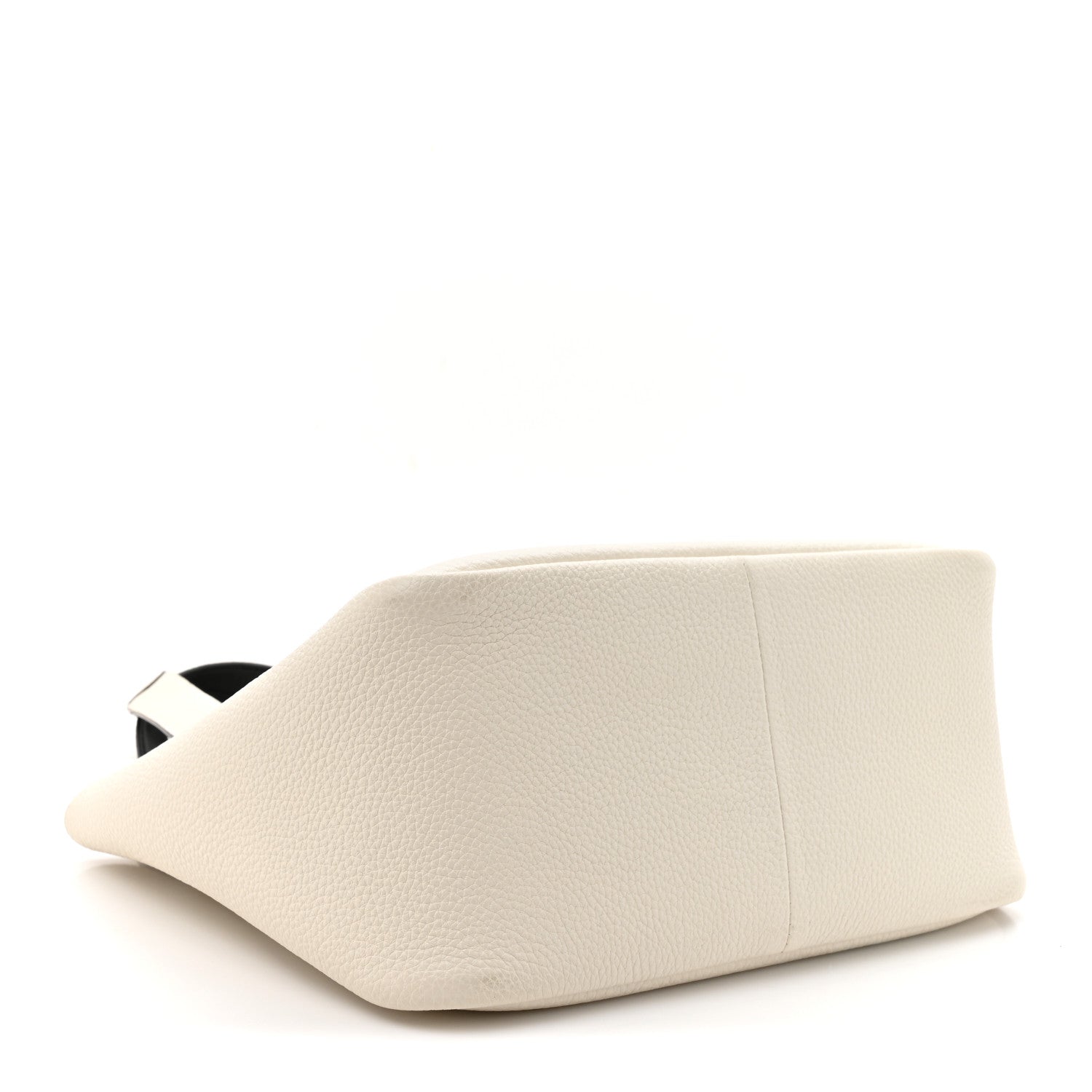 Vitello Daino Soft Medium Dynamique Tote White Black