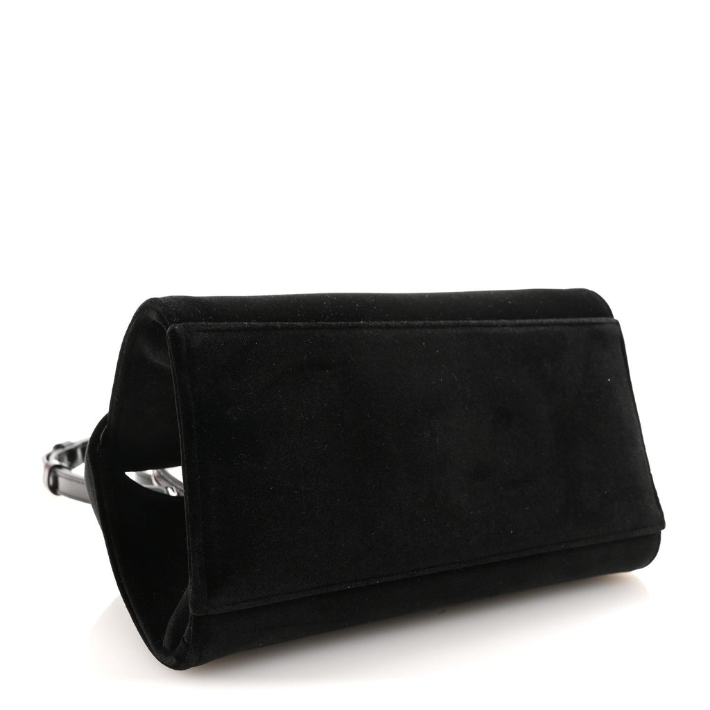 Velvet Strass XS Hug Bag Black