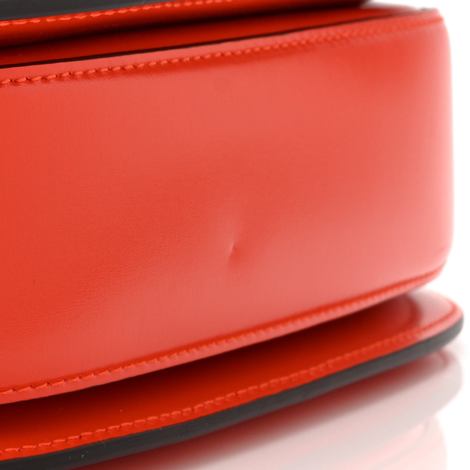 Boarded Dyana Lux Calfskin Web Small Bamboo 1947 Top Handle Bag Calypso Orange
