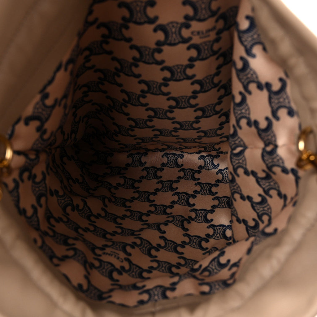 Lambskin Small Crystal Pouch Safari