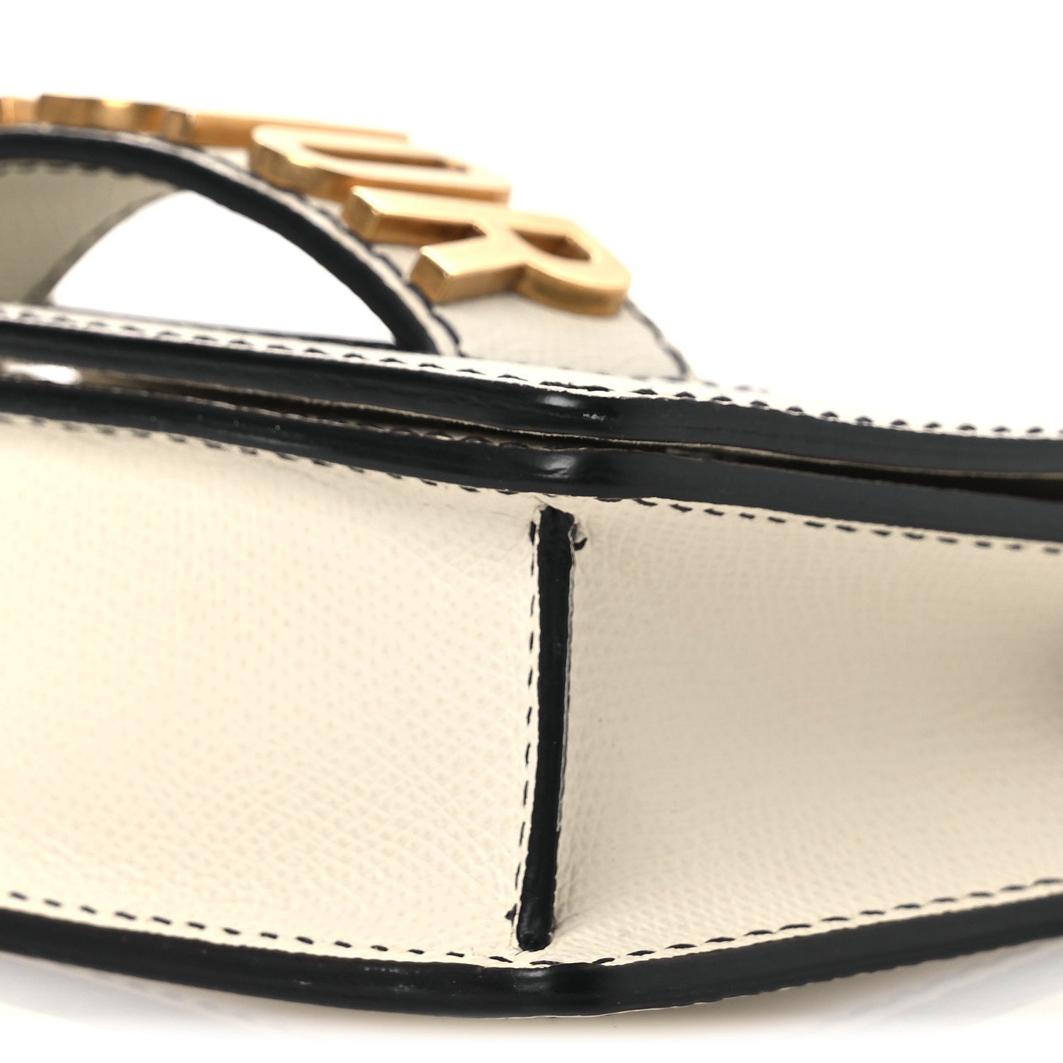 Grained Calfskin Mini J'Adior Chain Flap Bag Latte