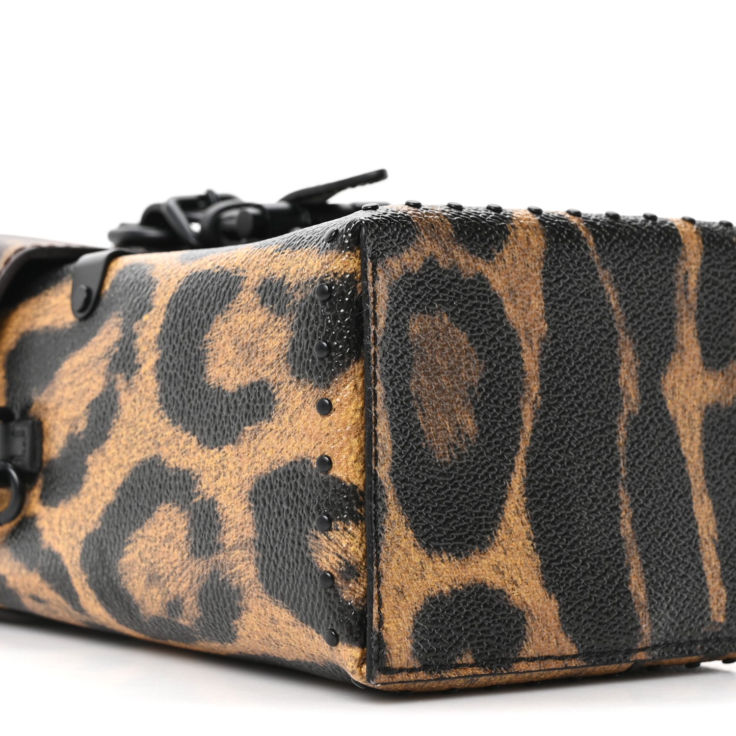 Monogram Wild Animal Print Camera Box Black