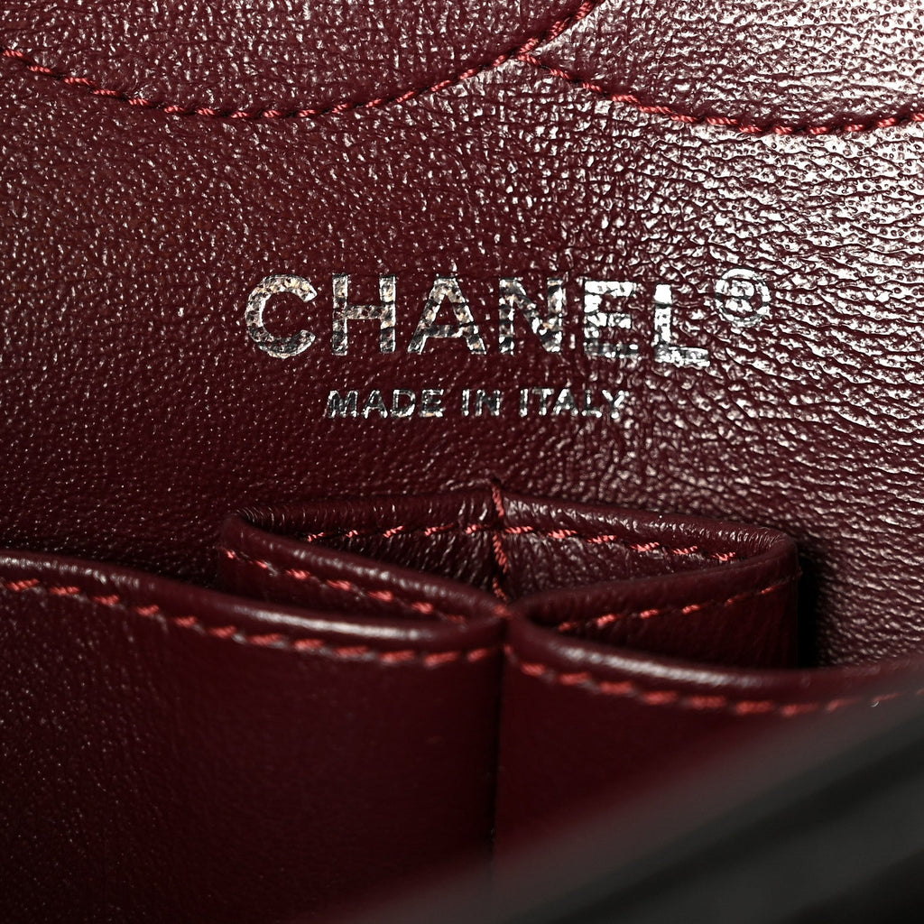 Aged Calfskin Quilted 2.55 Reissue 225 Flap Black