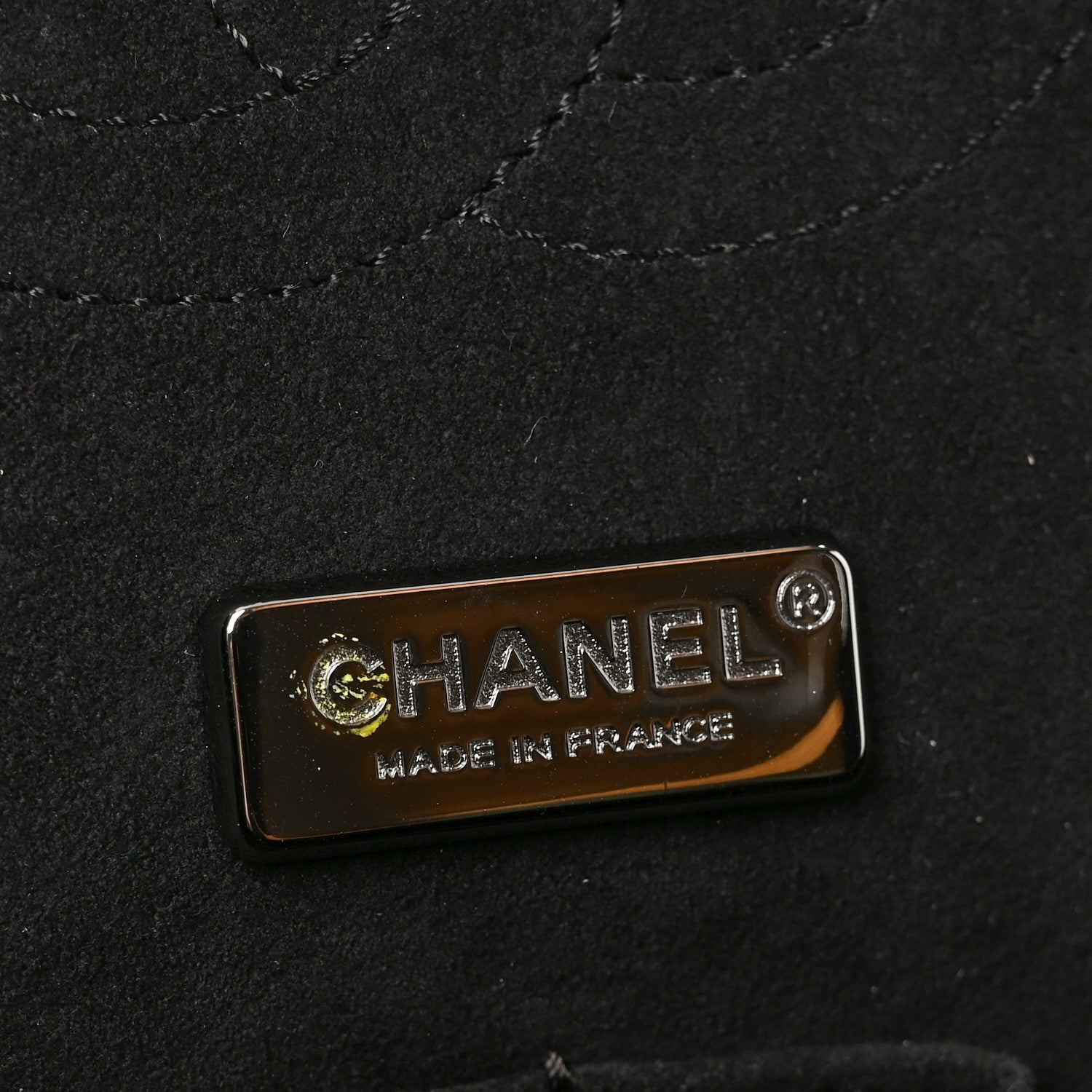 Metallic Snakeskin Medium Double Flap Black Silver