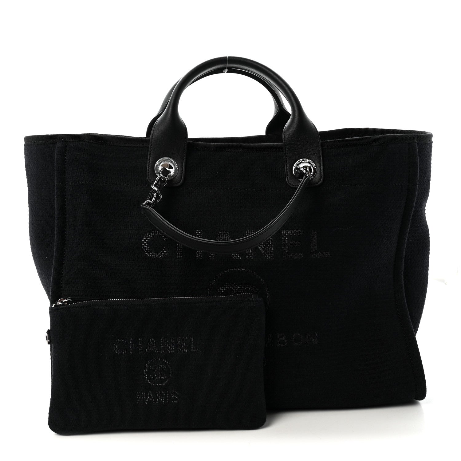 Mixed Fibers Medium Deauville Tote Black