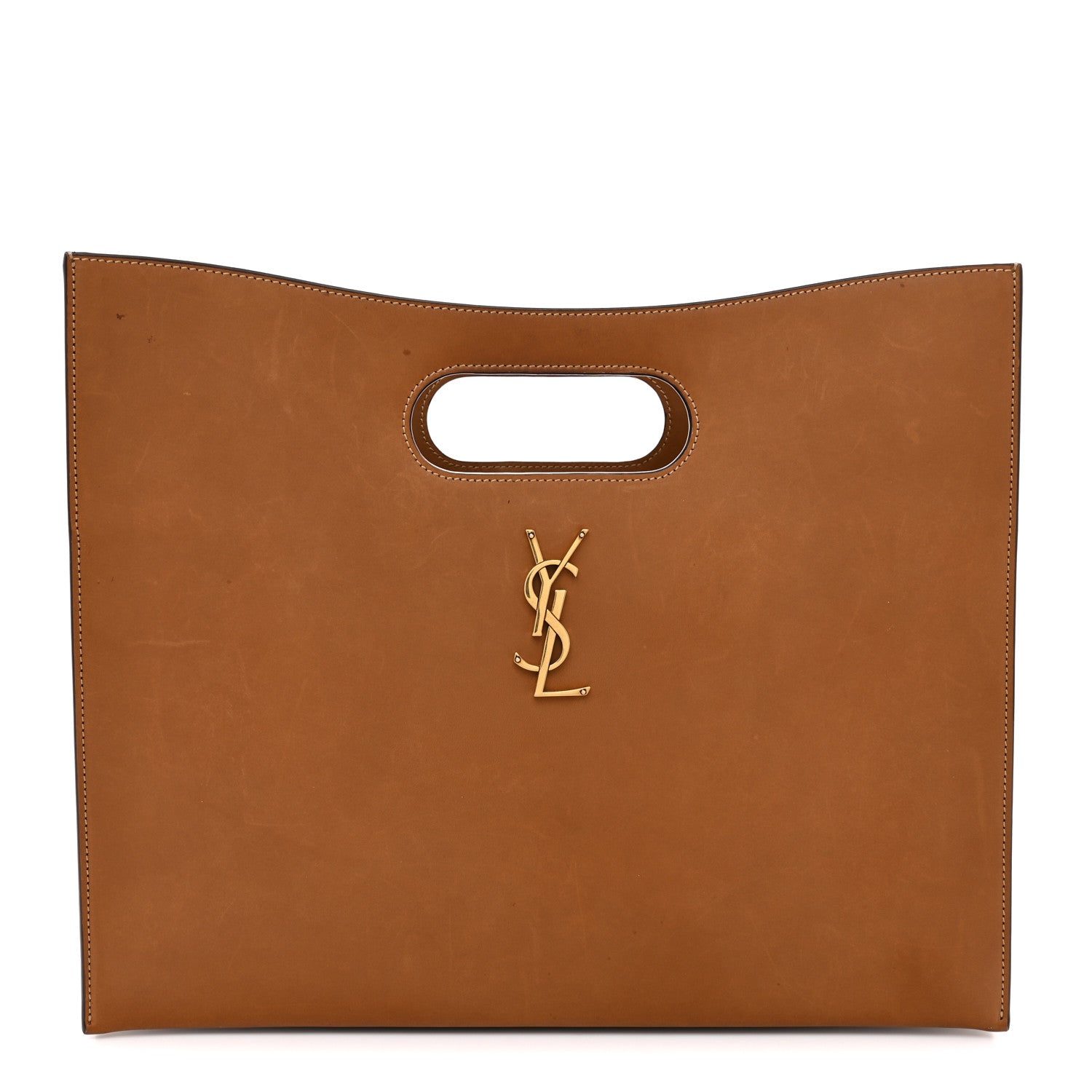Vegetable Tanned Calfskin Junon Tote Brick