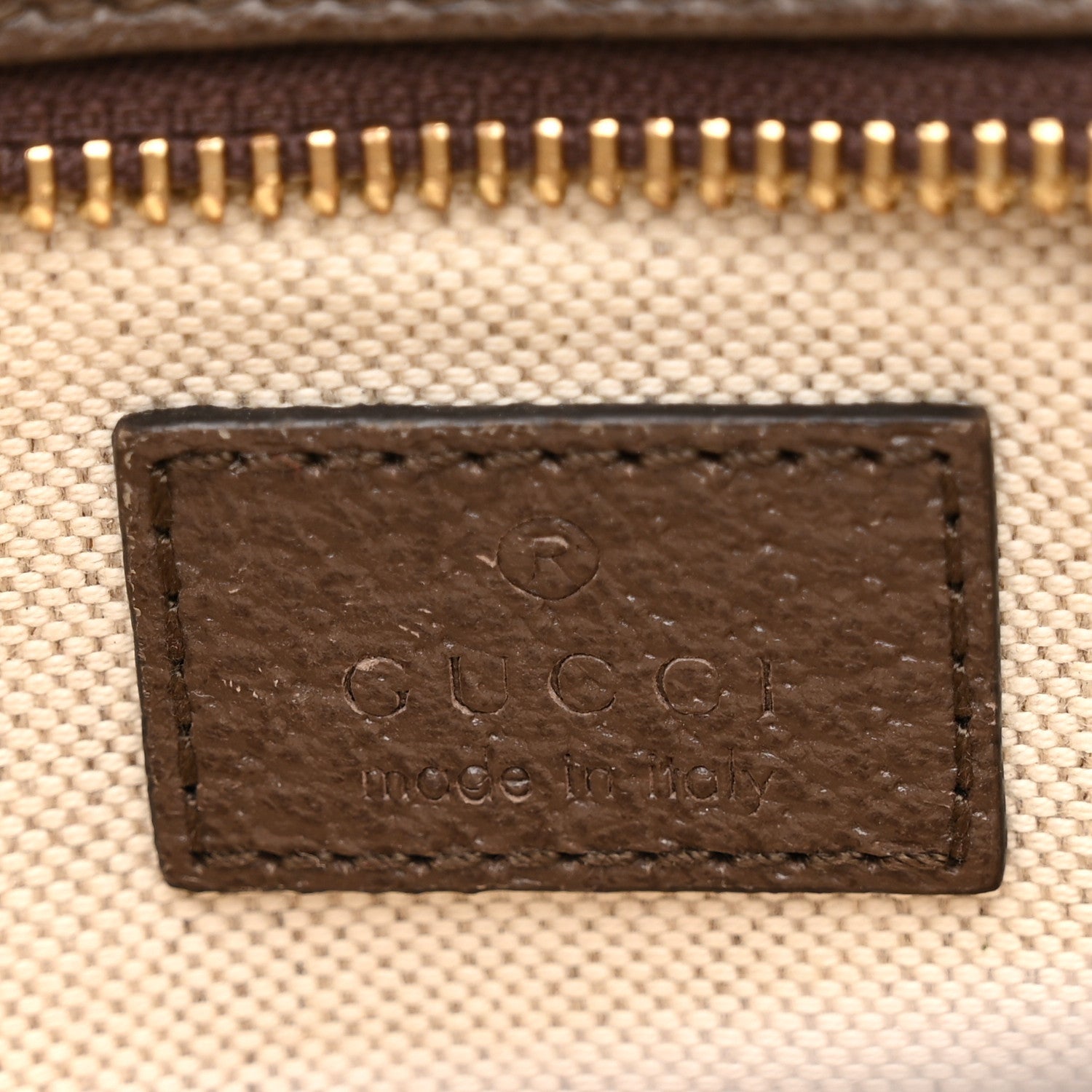 Monogram Jumbo GG Textured Dollar Calfskin Web Mini Crossbody Bag Camel Ebony New Acero