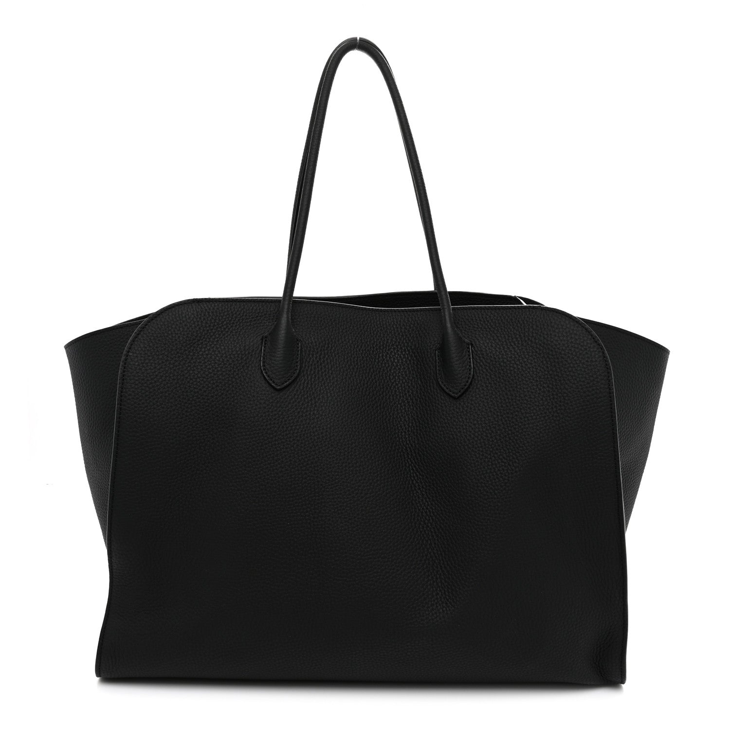 Matte Grained Calfskin Marlo 17 Black