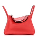 Taurillon Clemence Lindy 34 Rouge Pivoine
