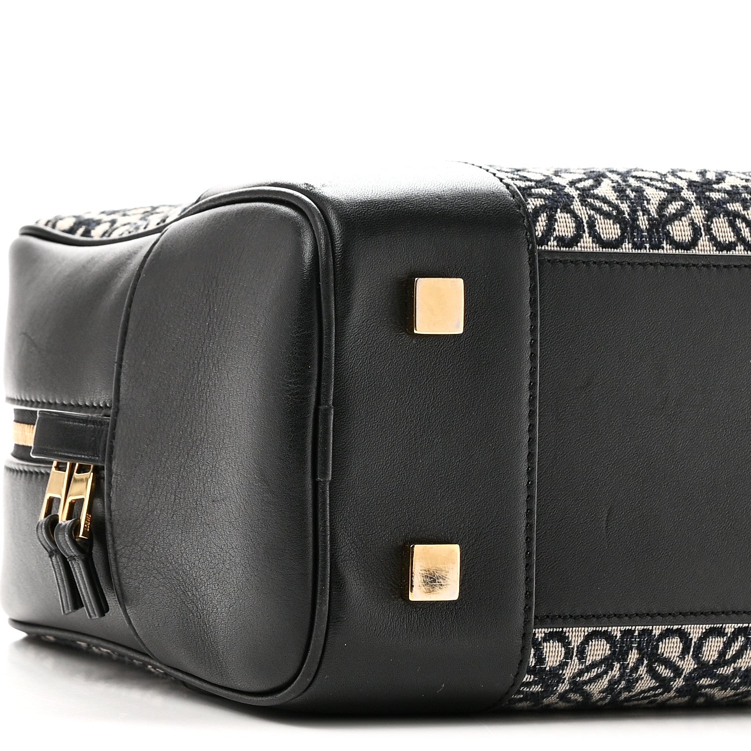 Jacquard Anagram Calfskin Amazona 28 Black Navy