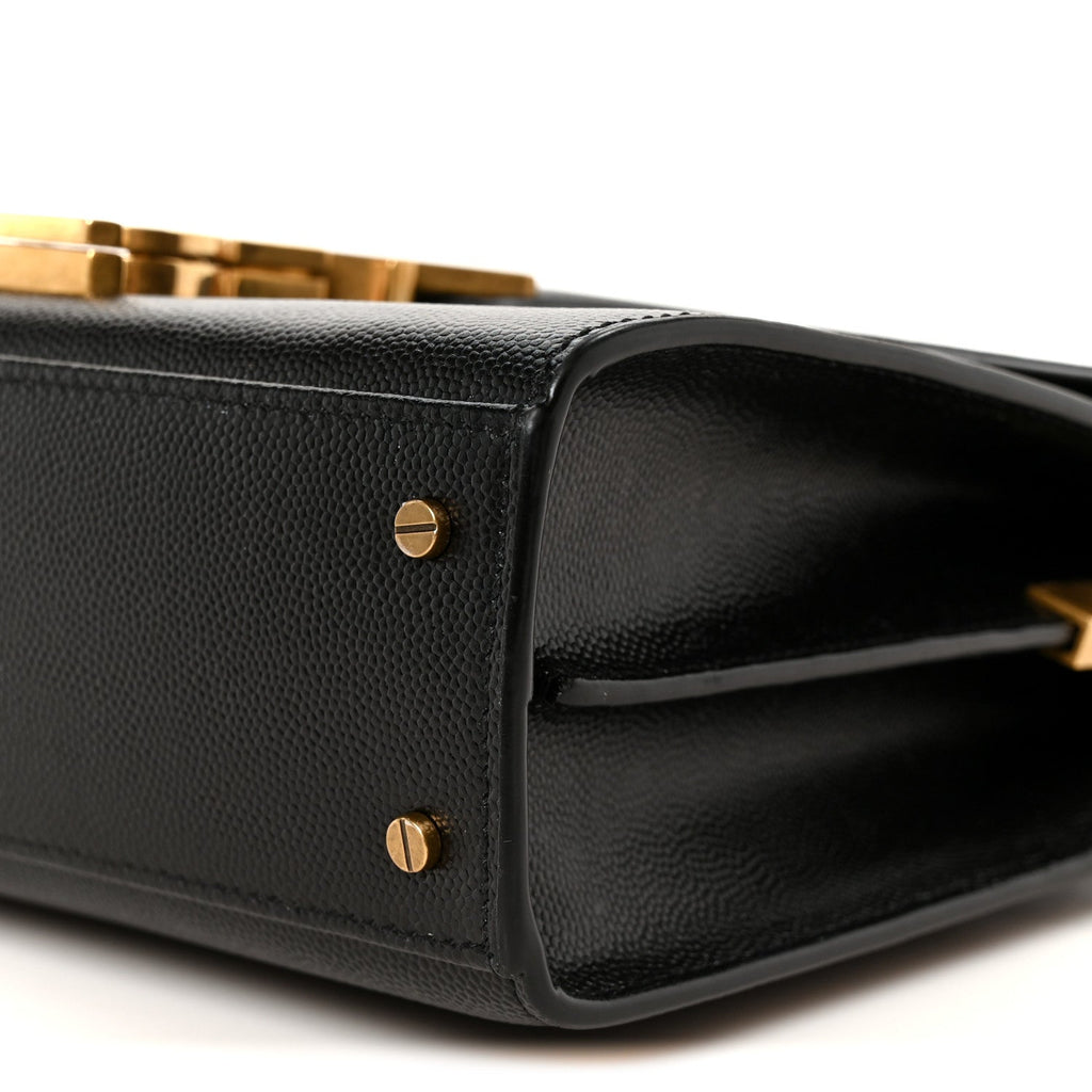 Grain de Poudre Mini Classic Monogram Cassandra Top Handle Black