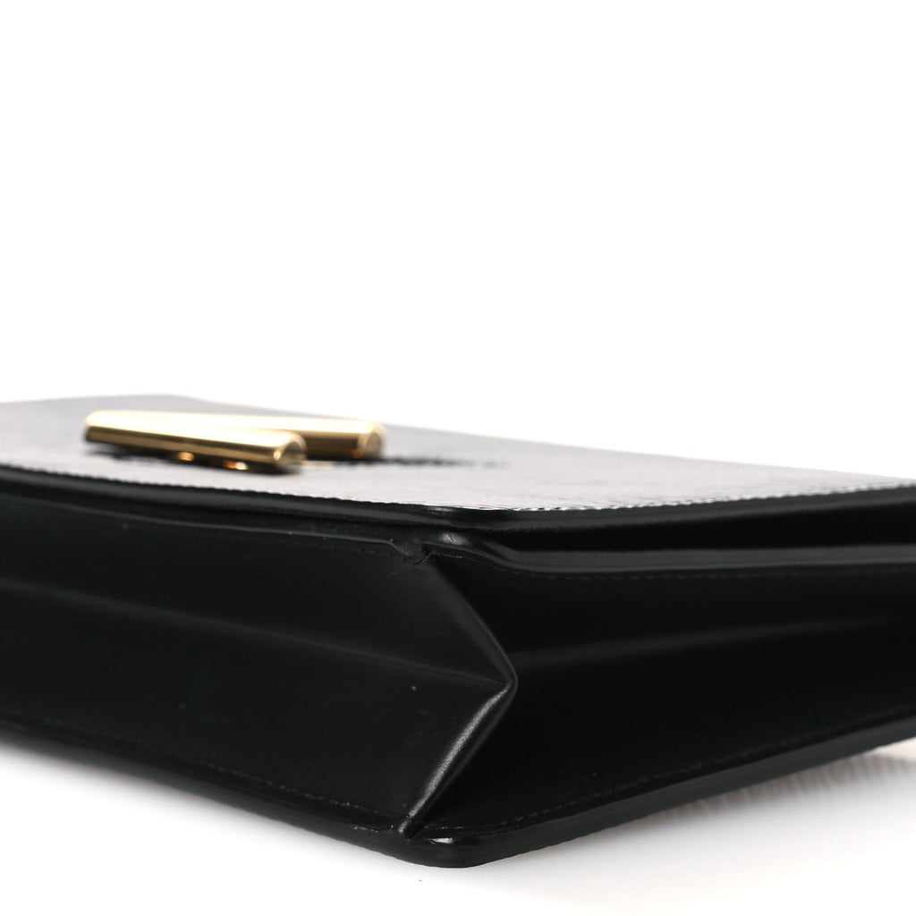 Epi Twist Belt Chain Wallet Black