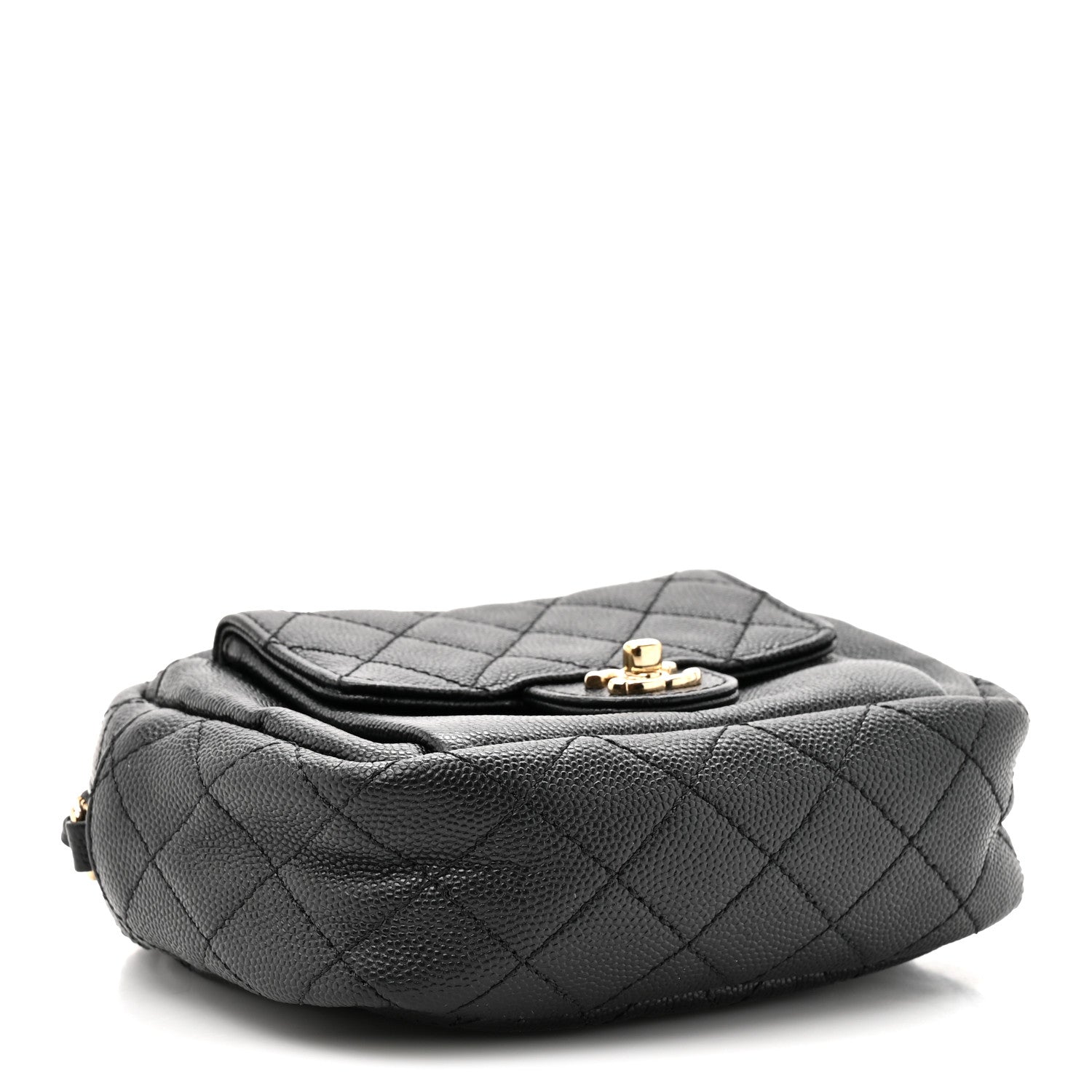 Caviar Quilted CC Day Camera Case Black