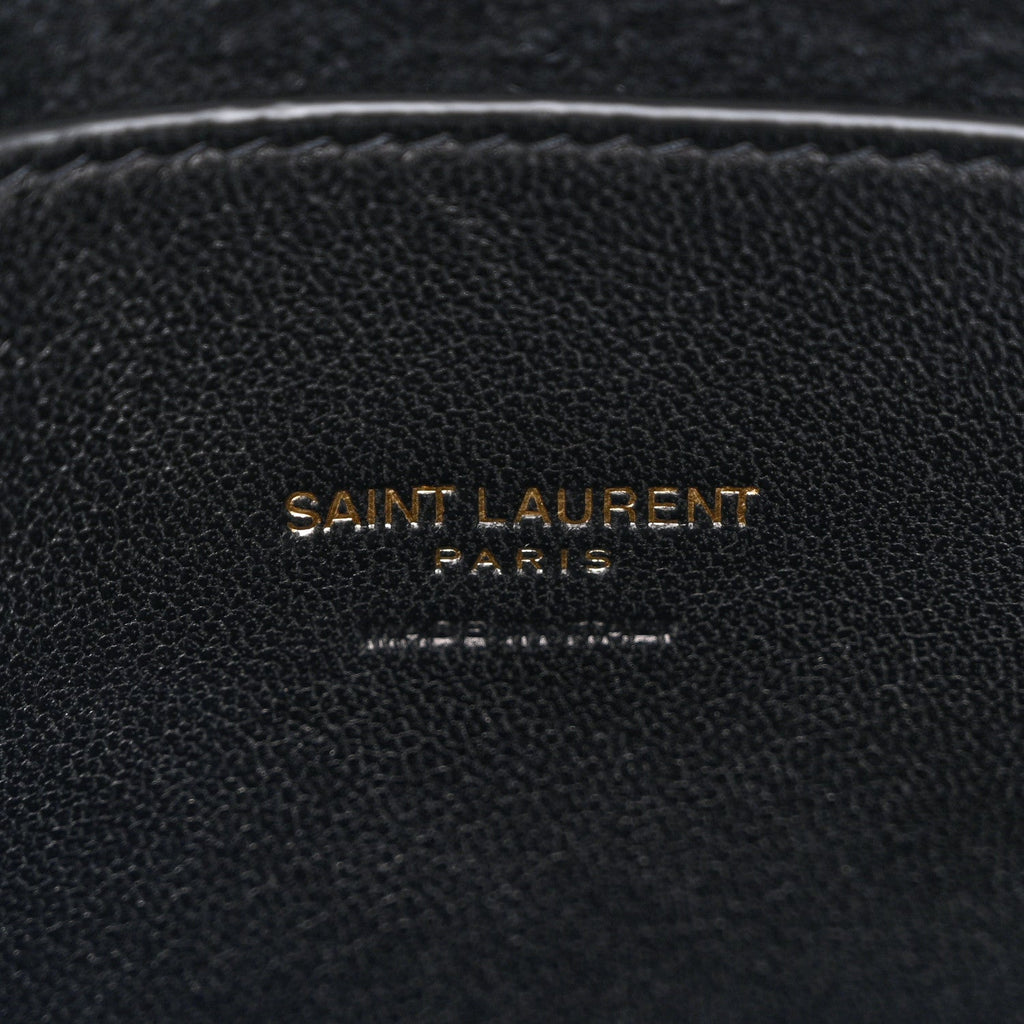 Lambskin Pochon Shoulder Bag Black