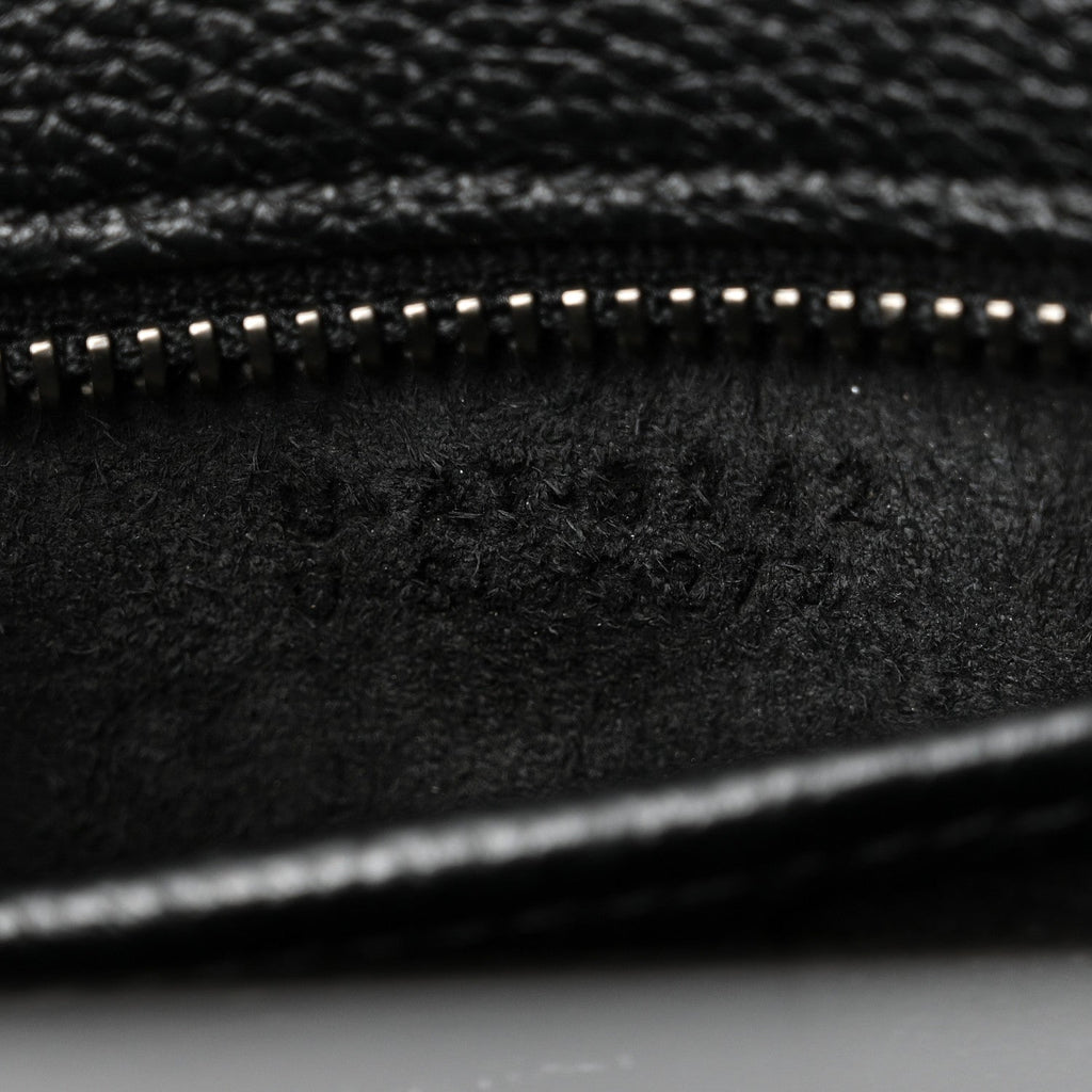 Drummed Calfskin Nano Luggage Black