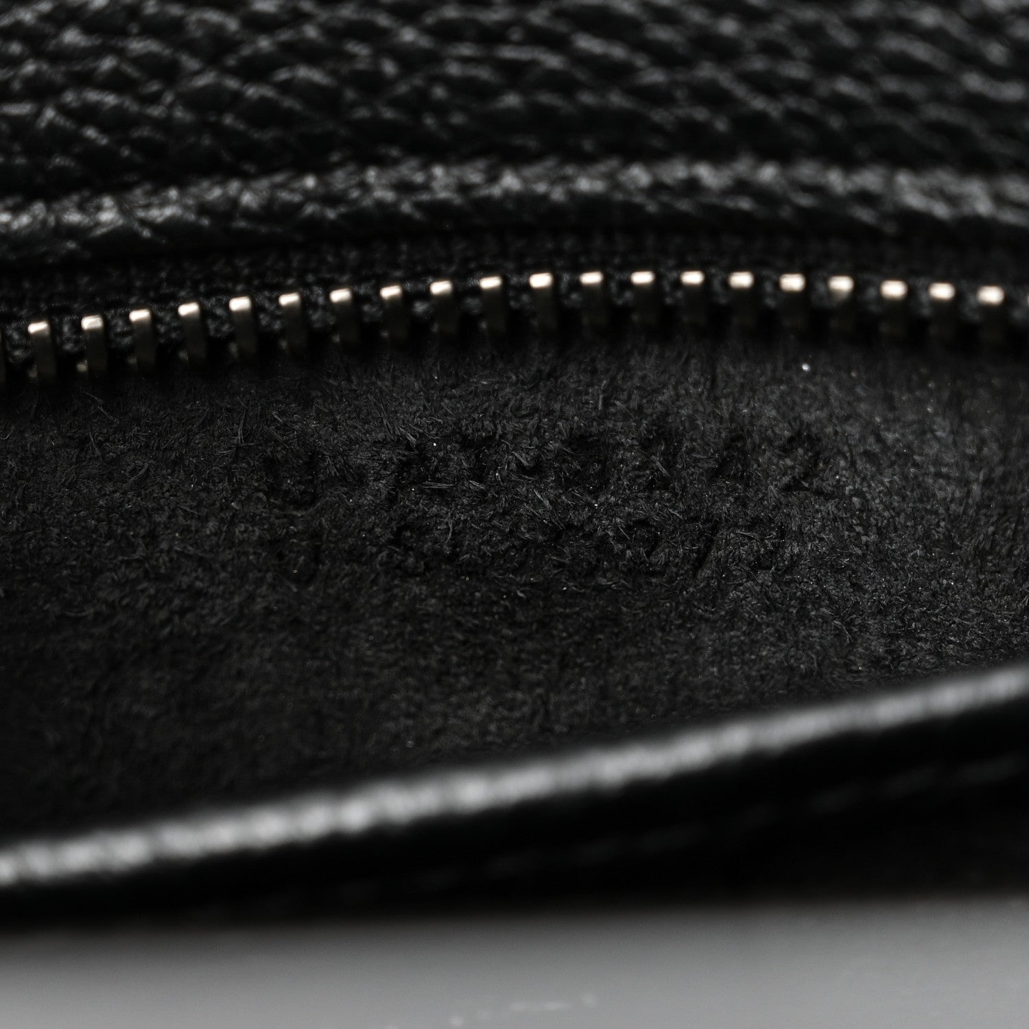 Drummed Calfskin Nano Luggage Black