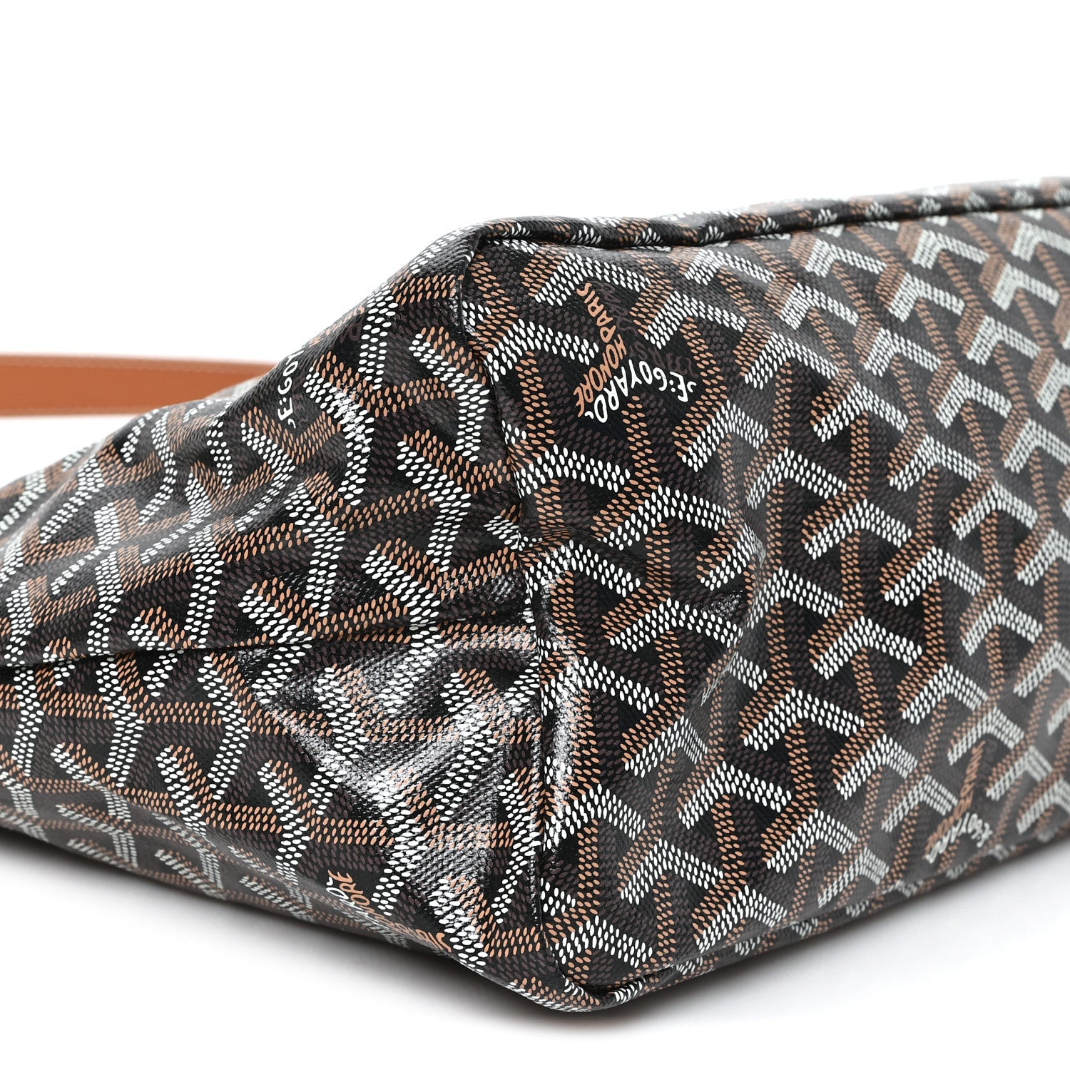 Goyardine Boheme Hobo Black Gold
