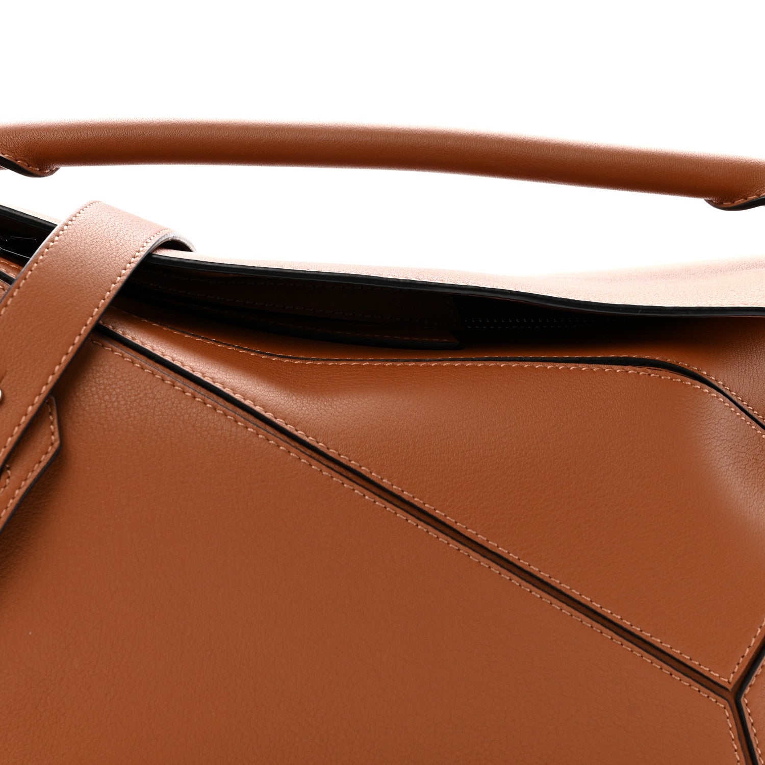 Calfskin Medium Puzzle Bag Tan