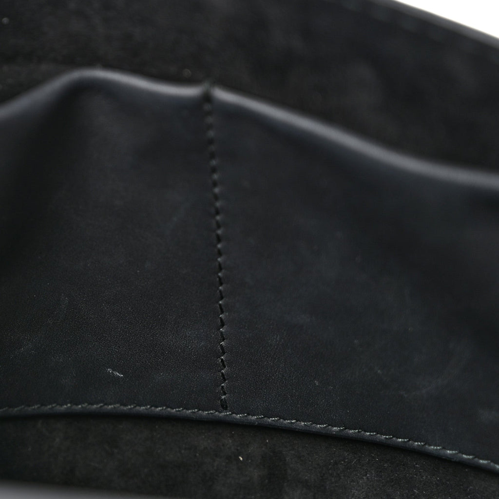 Ultra Matte Calfskin J'Adior Chain Flap Bag Black