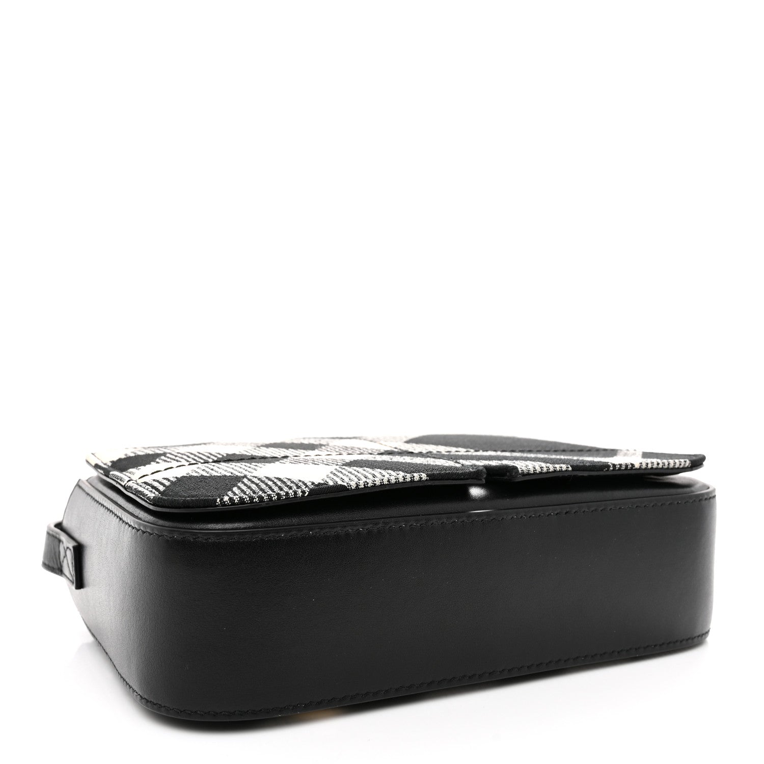 Jacquard Check Snip Bag Black