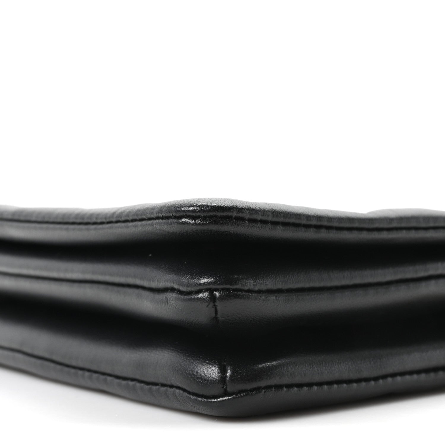 Lambskin Embossed Monogram Pochette Coussin Black