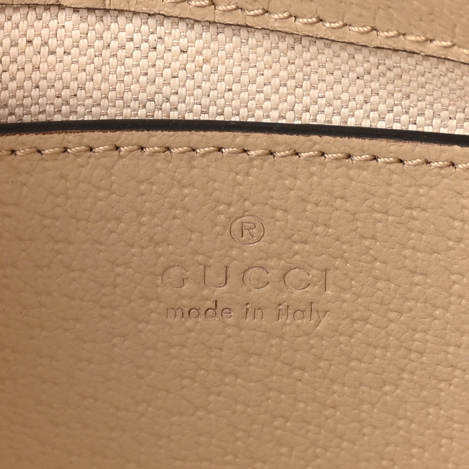 GG Supreme Monogram Textured Dollar Calfskin Web Small Ophidia GG Handbag Beige Mystic White Oatmeal