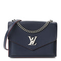 Soft Calfskin My Lockme Chain Bag BB Marine Rouge